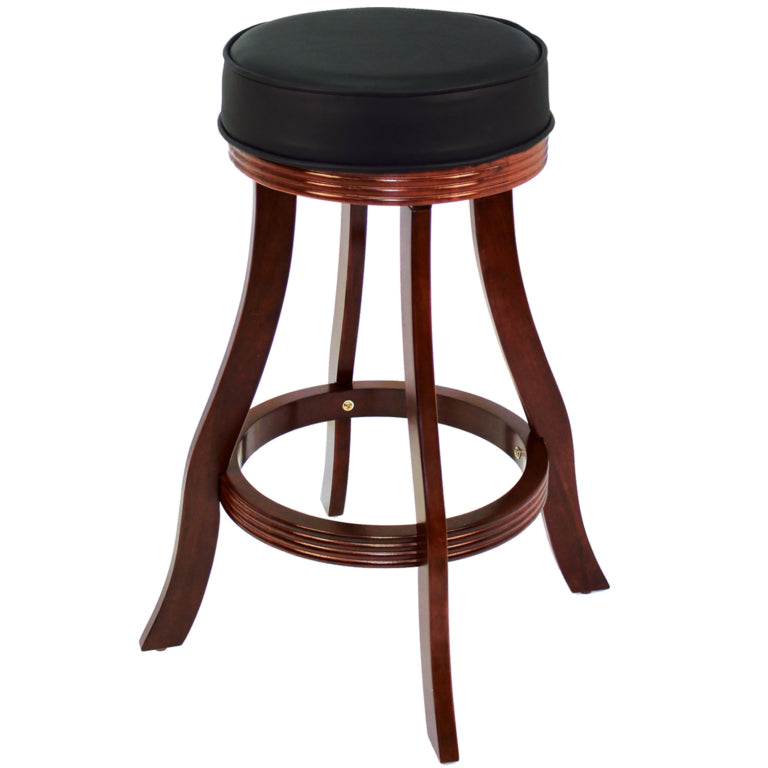 Elegant Backless Wood Barstool