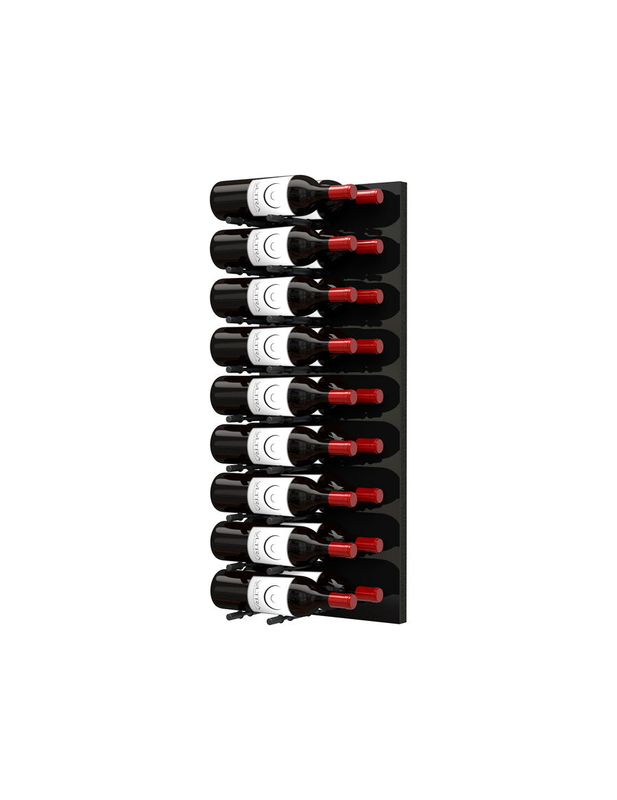 Fusion Wine Wall (Label Forward) - Black Acrylic (3 Foot)