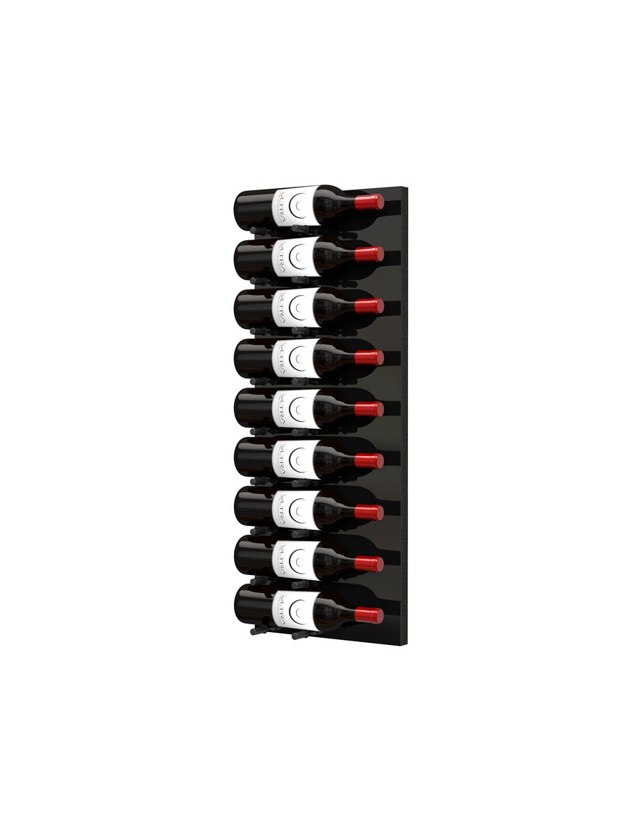 Fusion Wine Wall (Label Forward) - Black Acrylic (3 Foot)