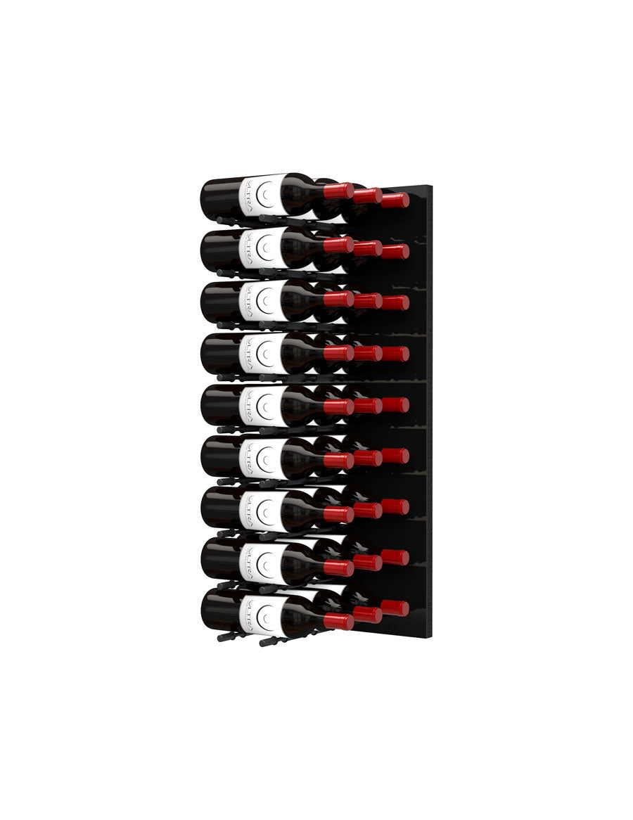 Fusion Wine Wall (Label Forward) - Black Acrylic (3 Foot)