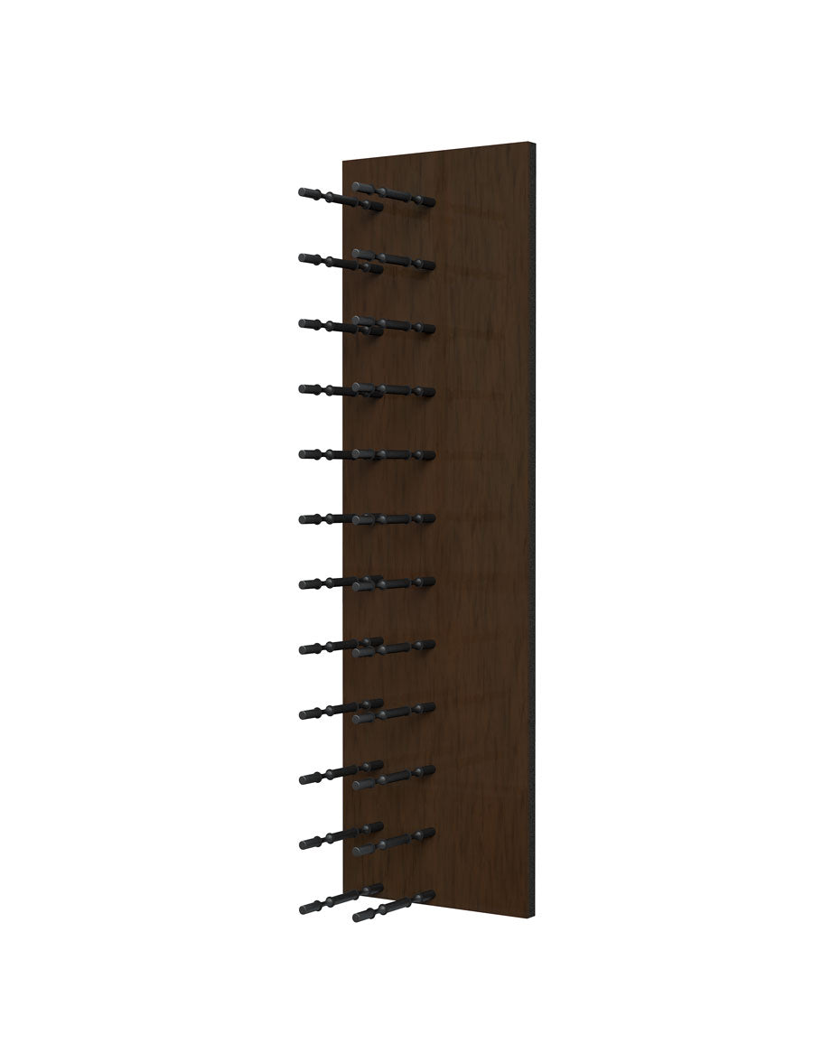 Fusion Wine Wall (Label Forward) - Dark Stain (4 Foot)