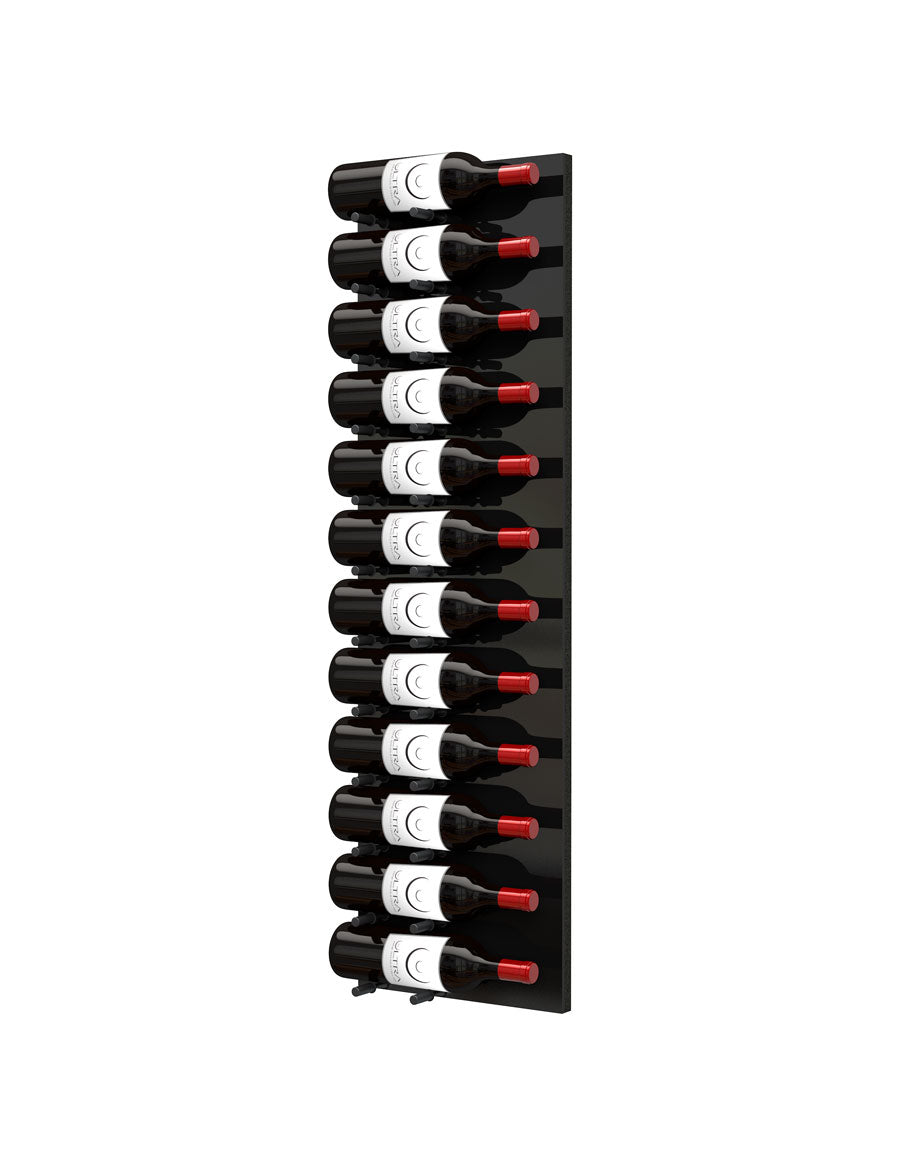Fusion Wine Wall (Label Forward) - Black Acrylic (4 Foot)