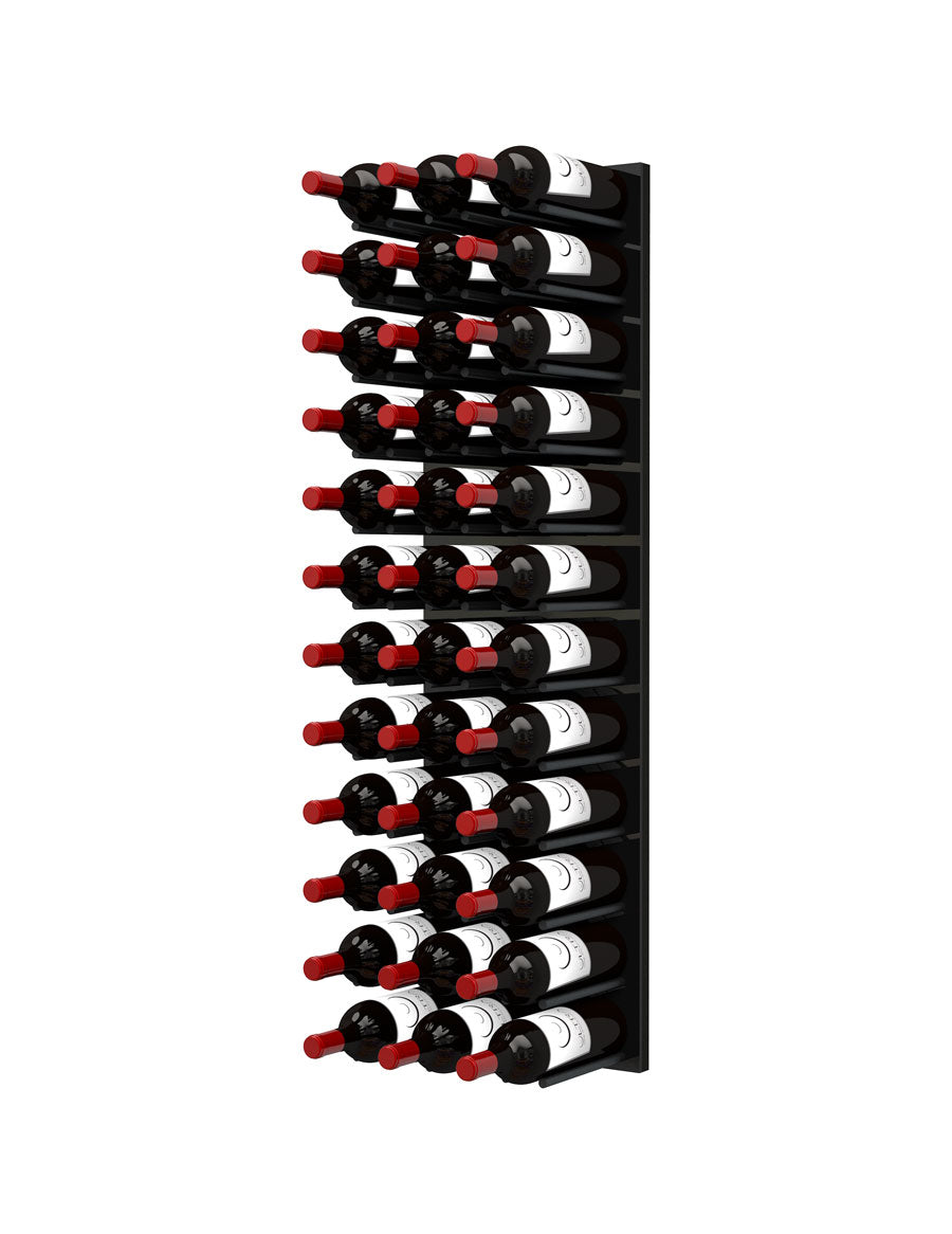 Fusion Wine Wall (Cork Forward) - Black Acrylic (4 Foot)