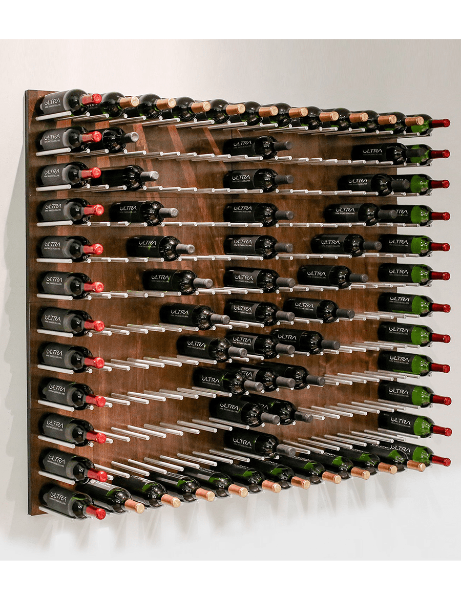 Fusion Wine Wall (Cork Forward) - Dark Stain (3 Foot)