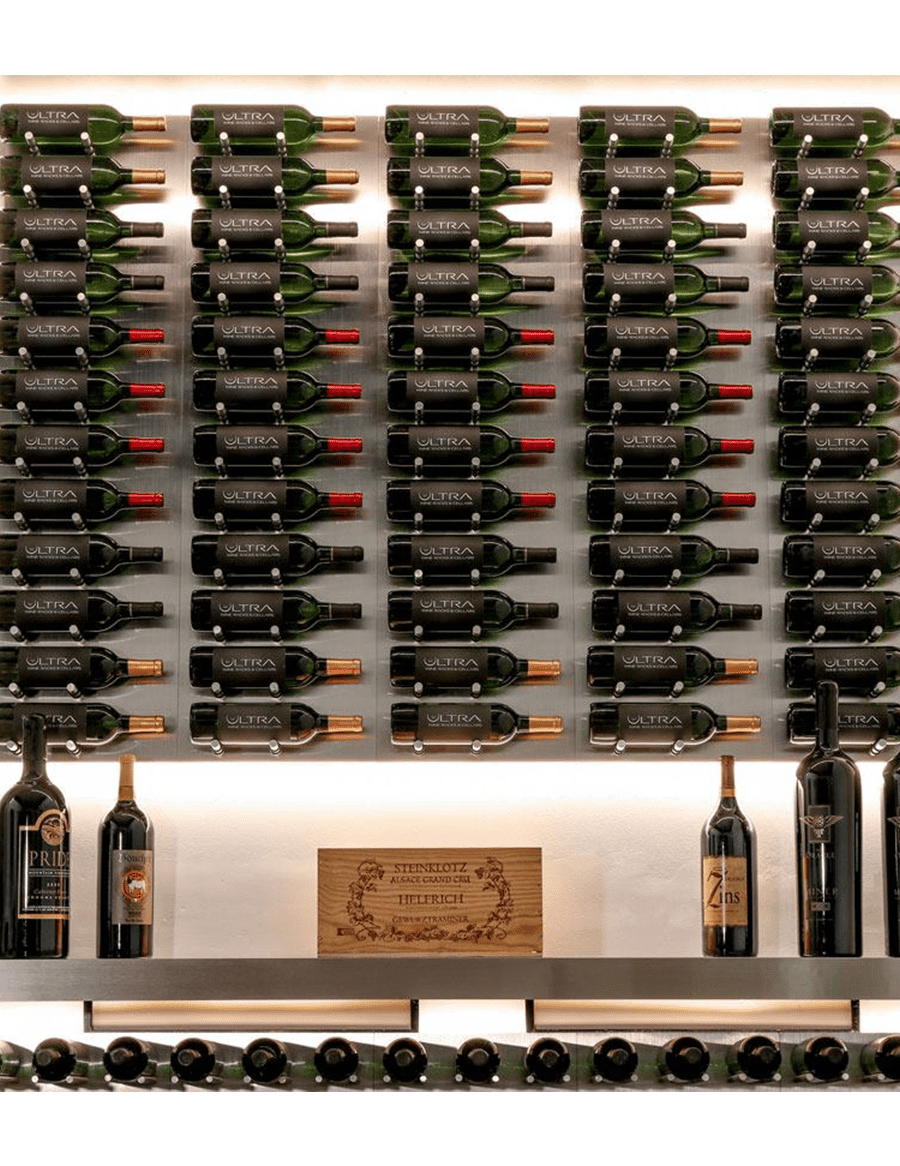 Fusion Wine Wall (Label Forward) - Alumasteel (3 Foot)