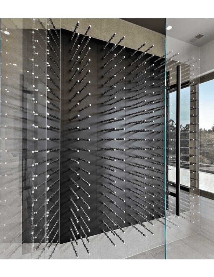 Fusion Wine Wall (Label Forward) - Dark Stain (4 Foot)