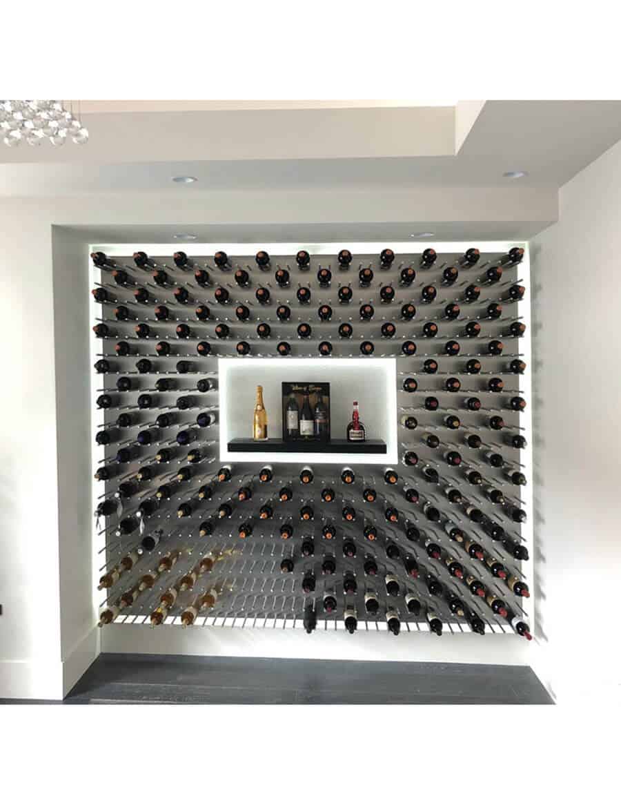 Fusion Wine Wall Panel (Cork Forward) - Alumasteel (9 Bottles)