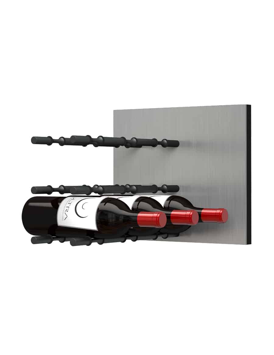 Fusion Wine Wall Panel (Label Forward) - Alumasteel (9 Bottles)