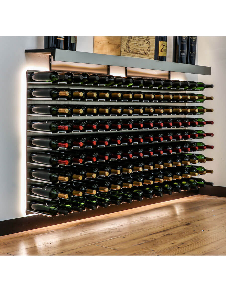 Fusion Wine Wall (Cork Forward) - Alumasteel (3 Foot)