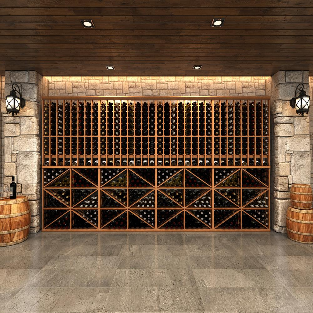 176-Bottle Elite Kit Rack (Individual & Slat) 36″W