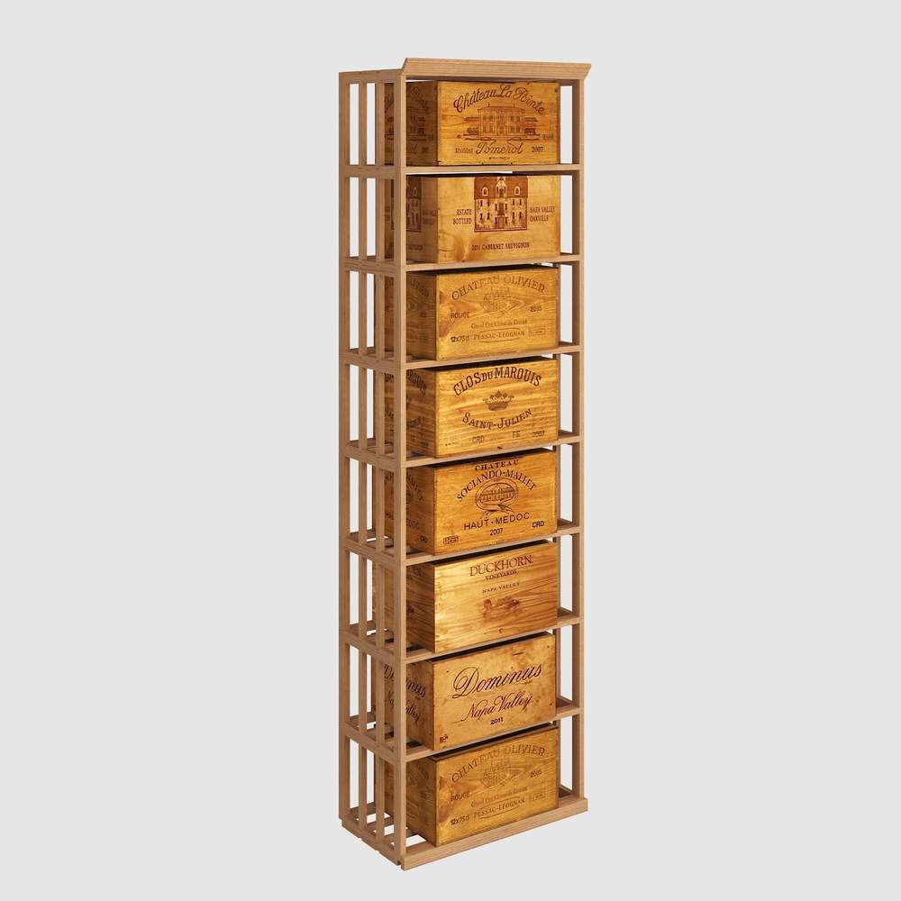 96-Bottle Elite Kit Rack (Case Storage) 85″H x 25″W