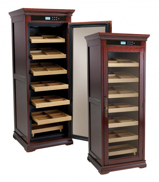 The Remington Electronic Humidor Cabinet | 2000 Cigars (Dark Cherry)