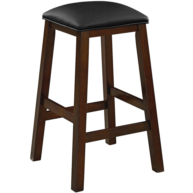 Solid Wood Backless Square Barstool