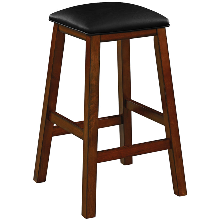 Solid Wood Backless Square Barstool