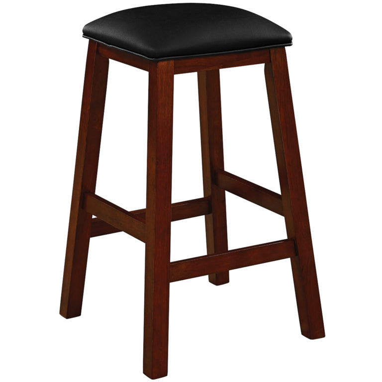 Solid Wood Backless Square Barstool