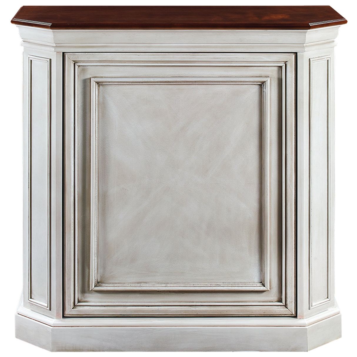 Solid Wood Bar Cabinet with Interior Storage