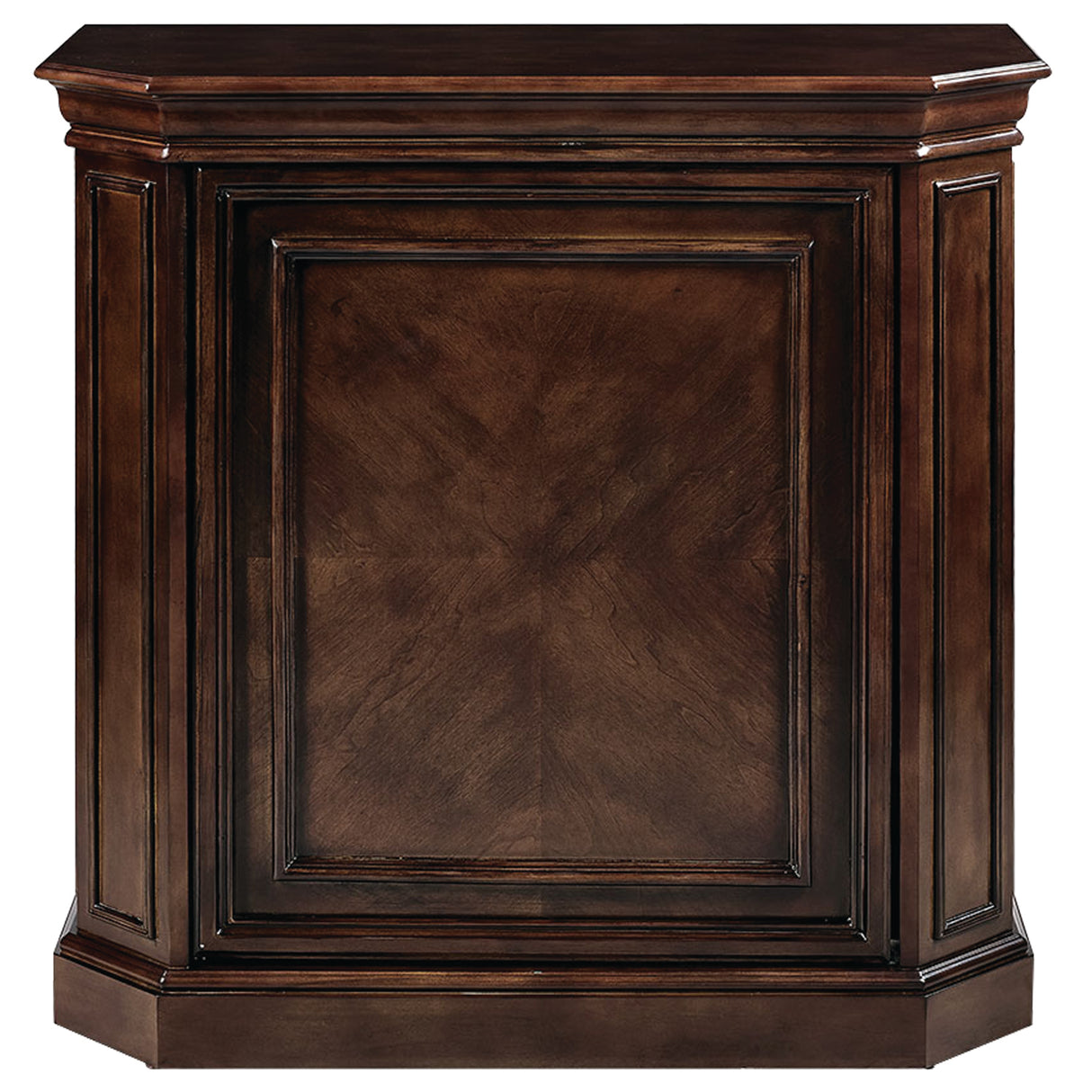 Solid Wood Bar Cabinet with Interior Storage