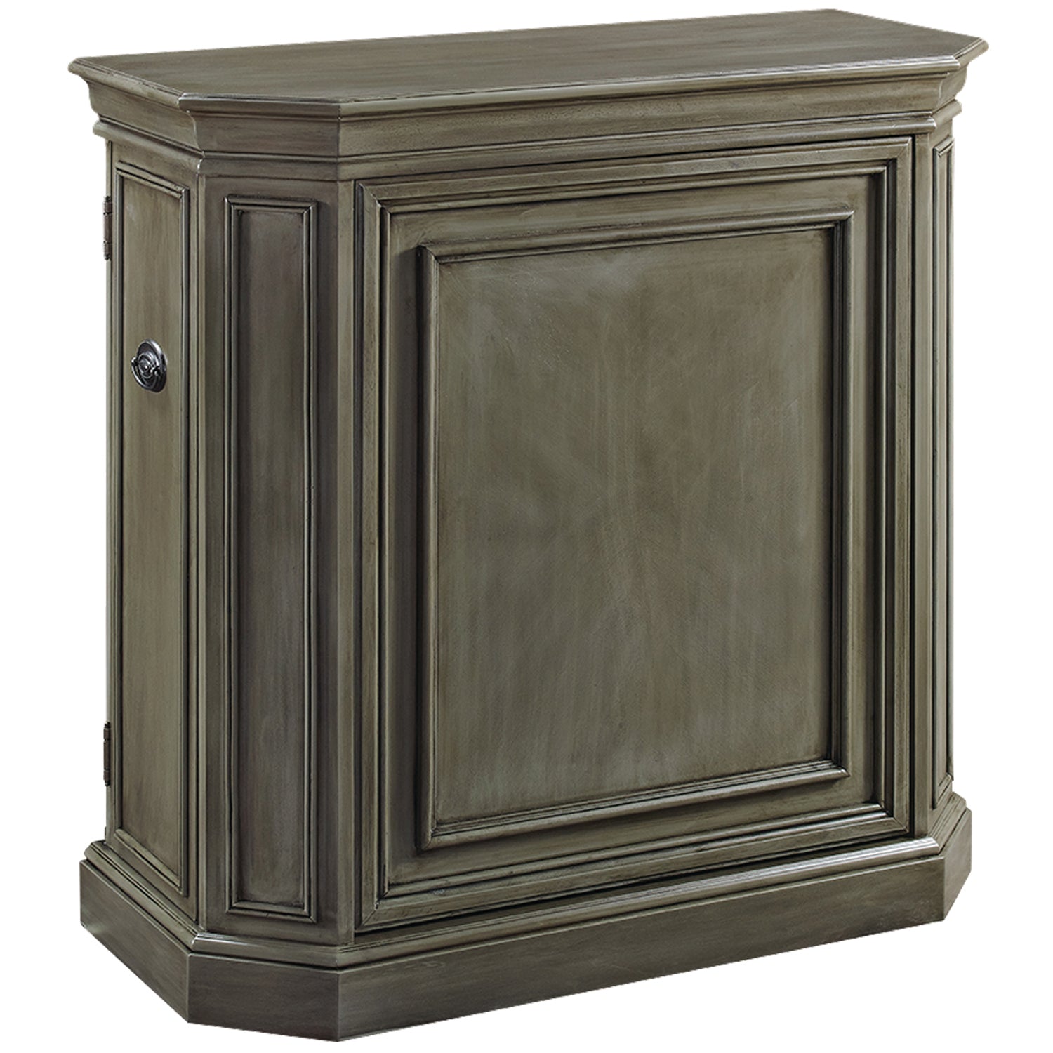 Solid Wood Bar Cabinet with Interior Storage