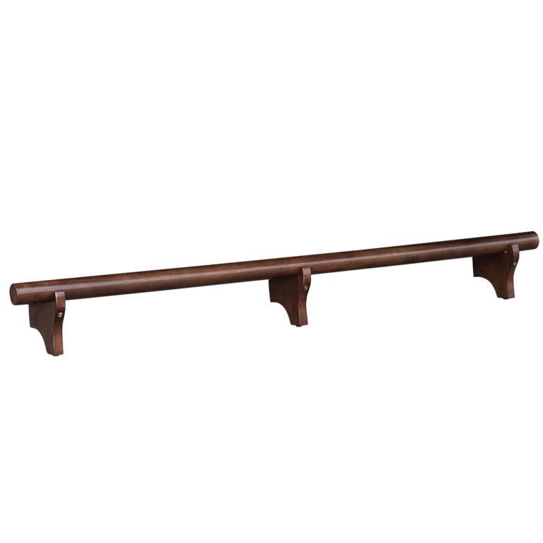 Solid Wood Dry Bar Foot Rail - 72" Wide