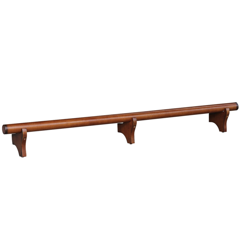 Solid Wood Dry Bar Foot Rail - 72" Wide