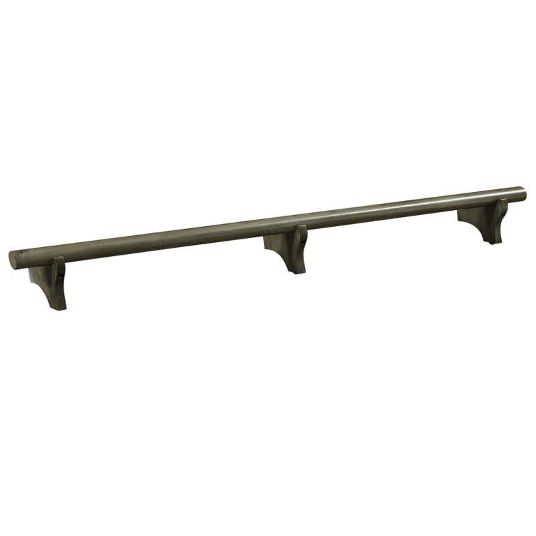 Solid Wood Dry Bar Foot Rail - 72" Wide
