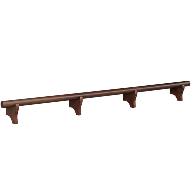 Solid Wood Dry Bar Foot Rail - 84" Wide