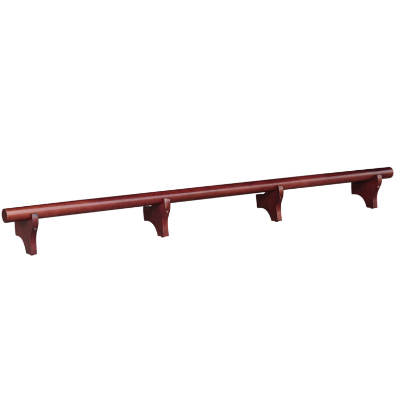 Solid Wood Dry Bar Foot Rail - 84" Wide
