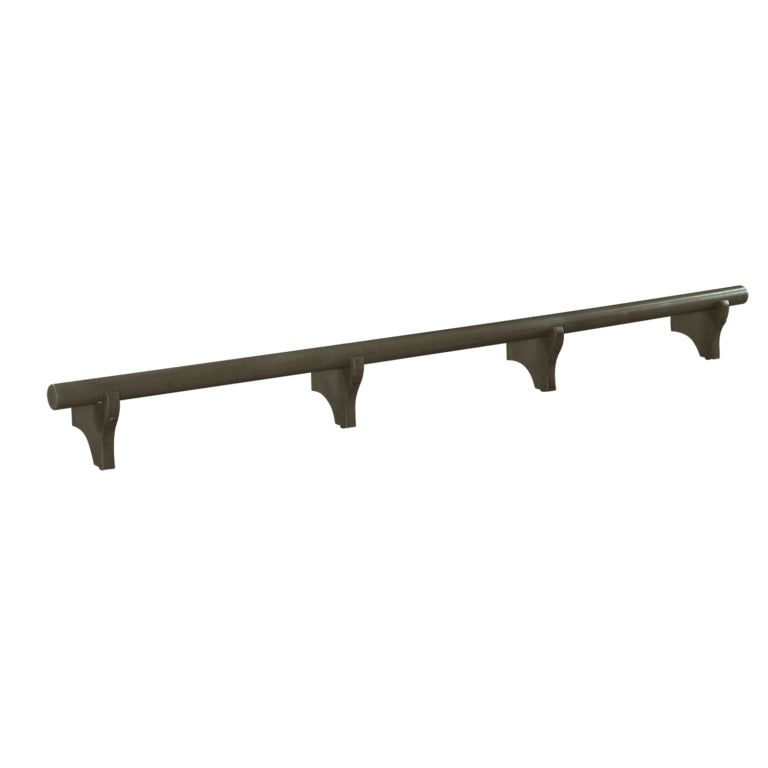 Solid Wood Dry Bar Foot Rail - 84" Wide