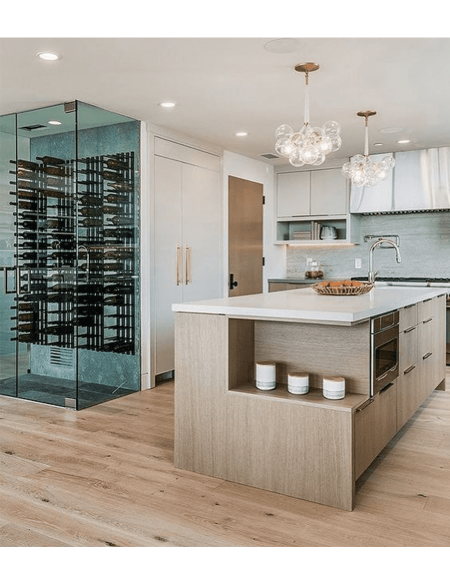 Straight Wall Rails - 4FT Metal Wine Rack (12 Bottles)