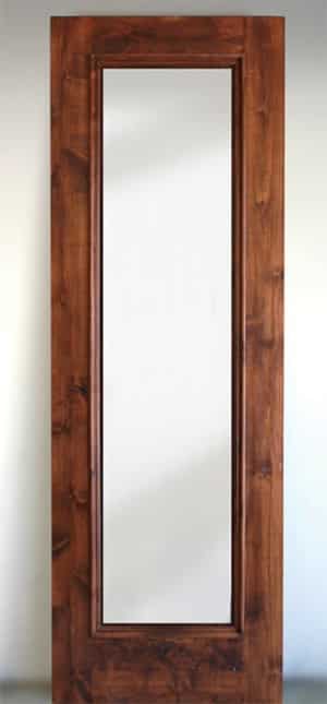 The Barolo Square Top Wood - Glass Wine Cellar Door