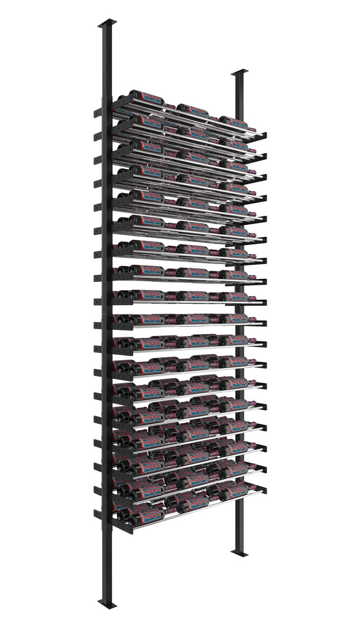 VintageView Evolution Wine Wall Post 10′ 3C Kit: Two-Sided Label Forward Wine Rack Kit (108 to 216 bottles)