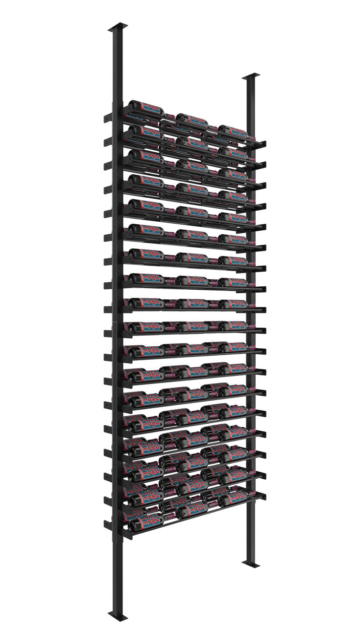 VintageView Evolution Wine Wall Post 10′ 3C Kit: Two-Sided Label Forward Wine Rack Kit (108 to 216 bottles)
