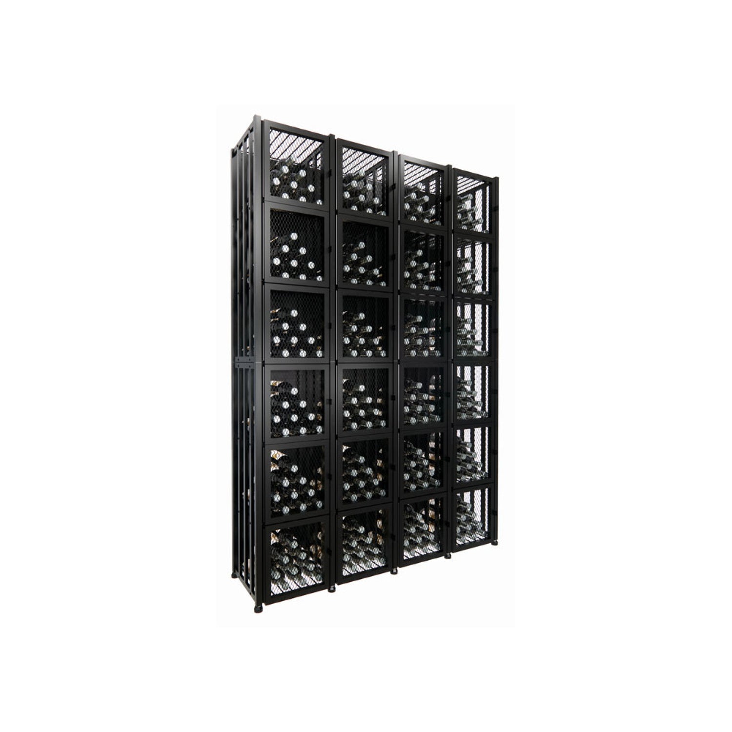 VintageView Case & Crate Locker 6 Kit (freestanding wine bottle storage with secure backs)