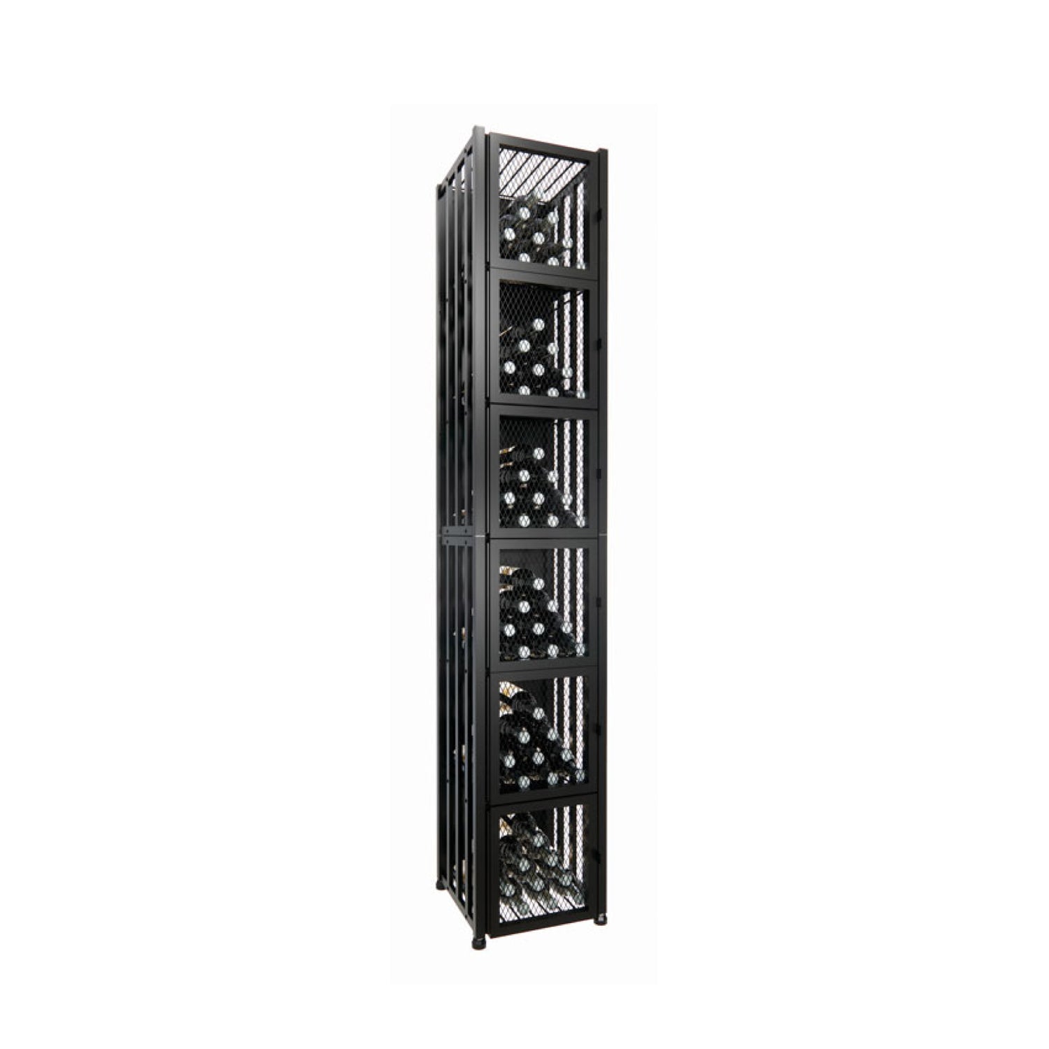 VintageView Case & Crate Locker 6 Kit (freestanding wine bottle storage with secure backs)