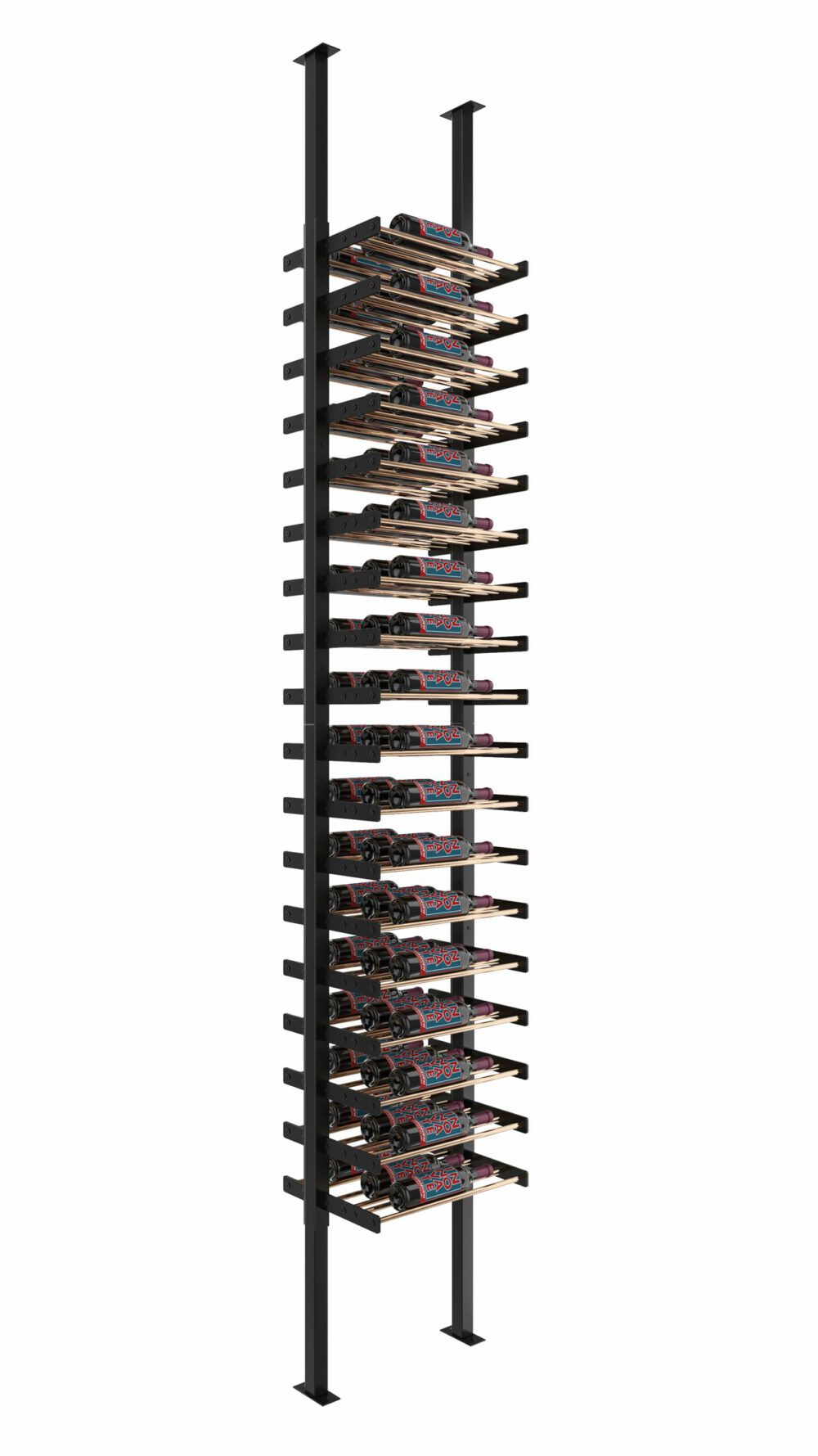 VintageView Evolution Double Sided Wine Wall Post Kit 10 1C (floor-to-ceiling wine rack system, 36 to 72 bottles)