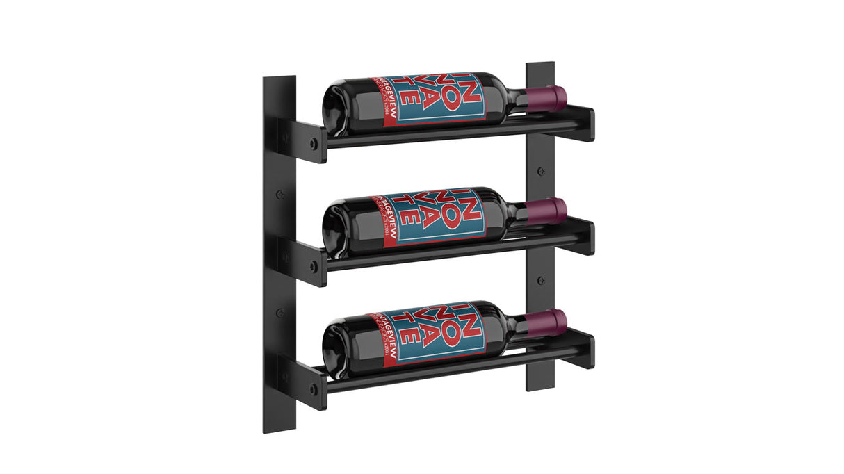 VintageView Evolution Wine Wall 15″ 1C Wall Mounted Wine Rack System (3 to 9 bottles)