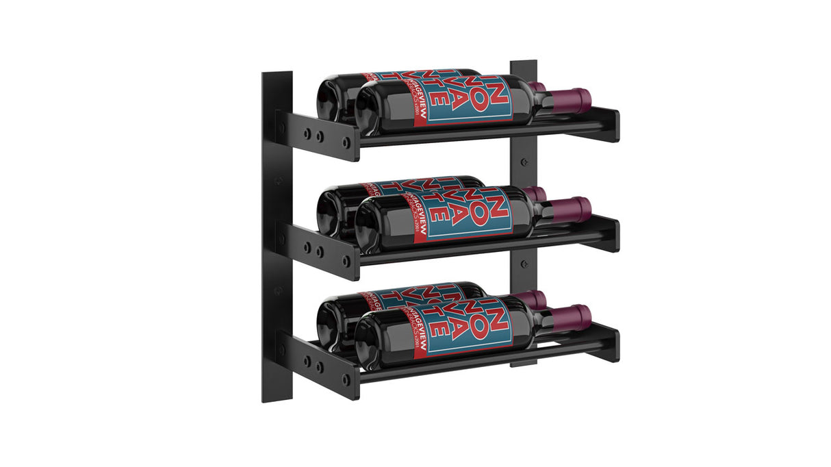 VintageView Evolution Wine Wall 15″ 1C Wall Mounted Wine Rack System (3 to 9 bottles)