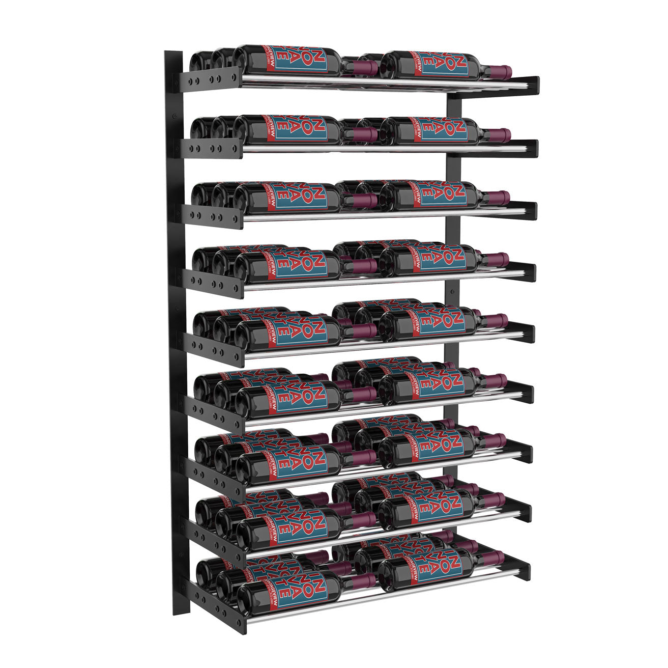 VintageView Evolution Wine Wall 45″ 2C Wall Mounted Wine Rack System (18 to 54 bottles)