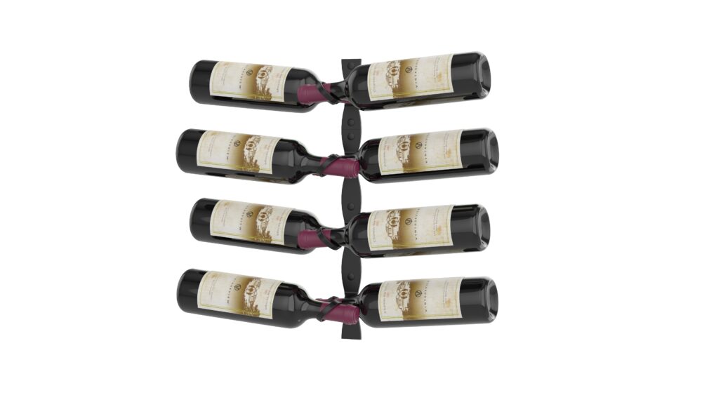 VintageView Helix Dual 20 (minimalist wall mounted metal wine rack kit)