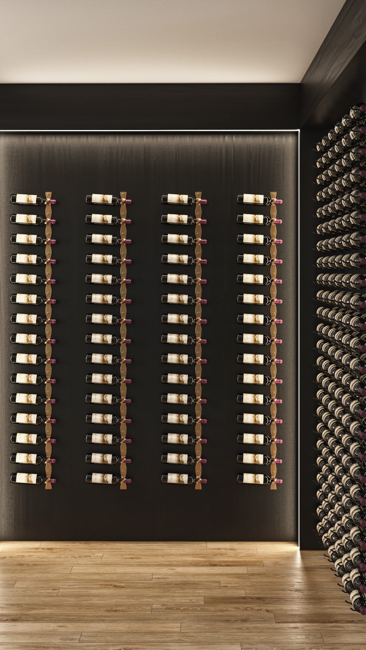 VintageView Helix Single 30 (minimalist wall mounted metal wine rack kit)