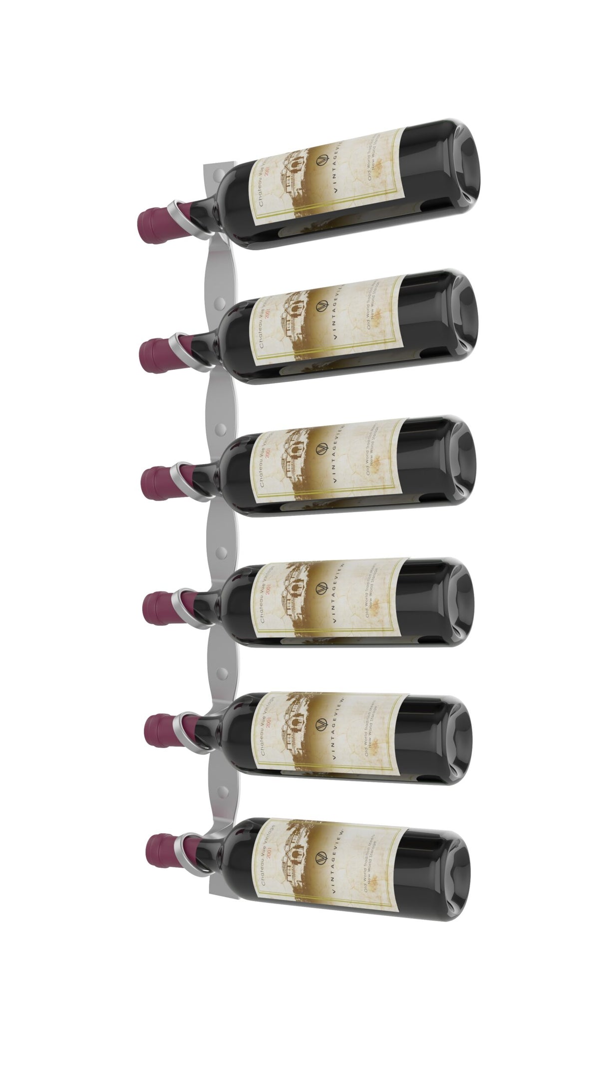 VintageView Helix Single 30 (minimalist wall mounted metal wine rack kit)