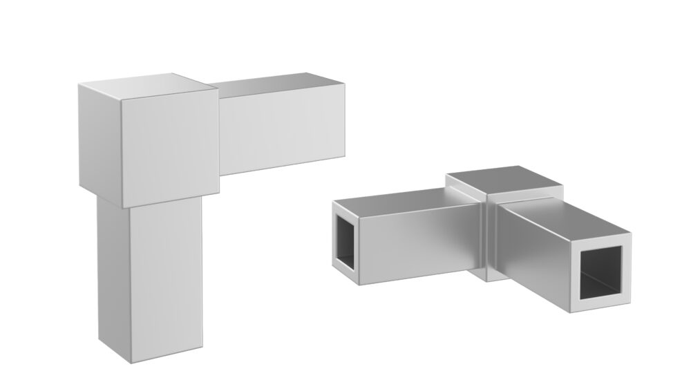 VintageView Helix Wine Rack Post Elbow Bracket (floating wine rack system component)