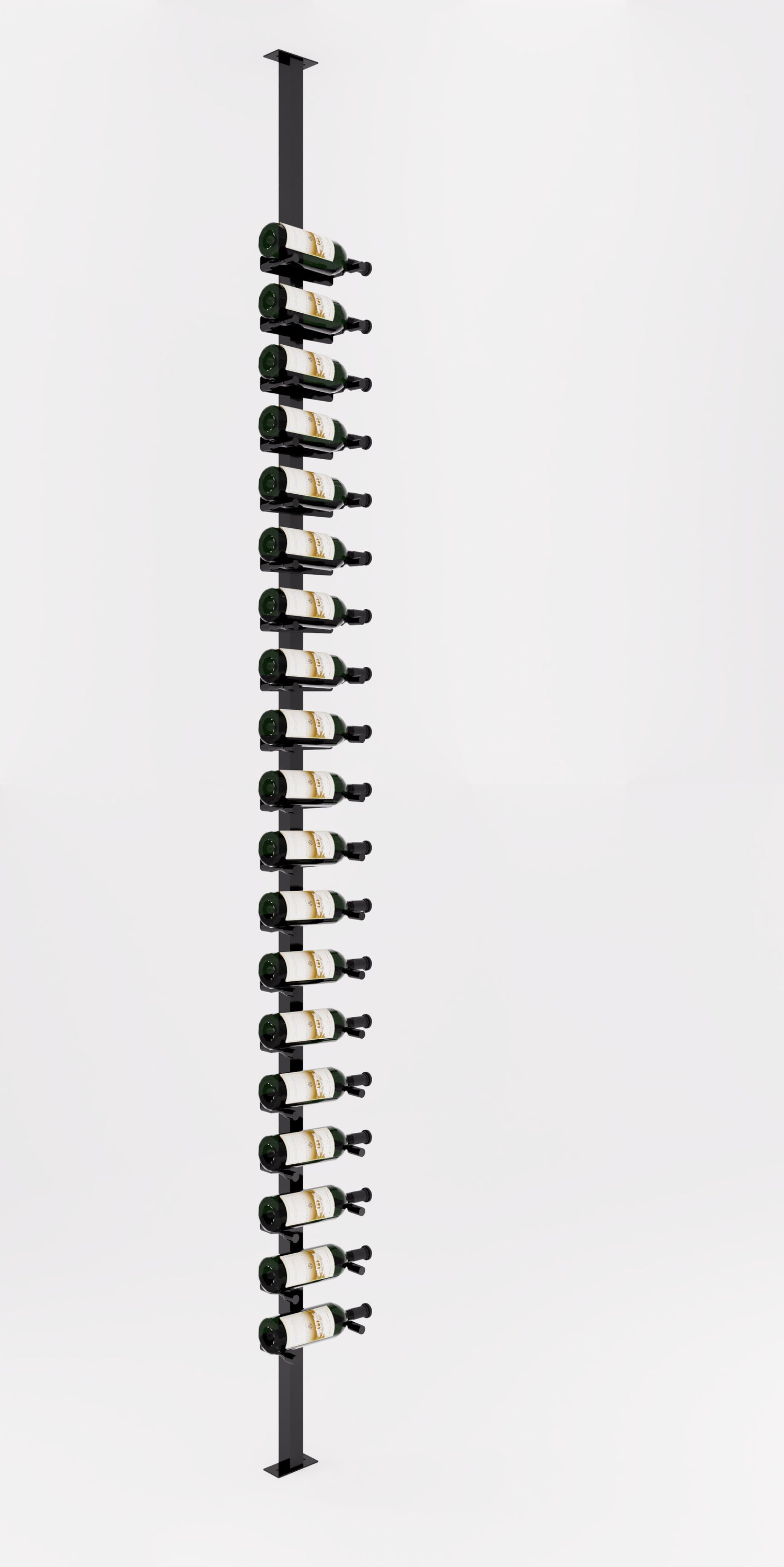 VintageView Vino Pins Post Kit: Single-Sided Label Forward Floating Wine Rack (20-60 bottles)