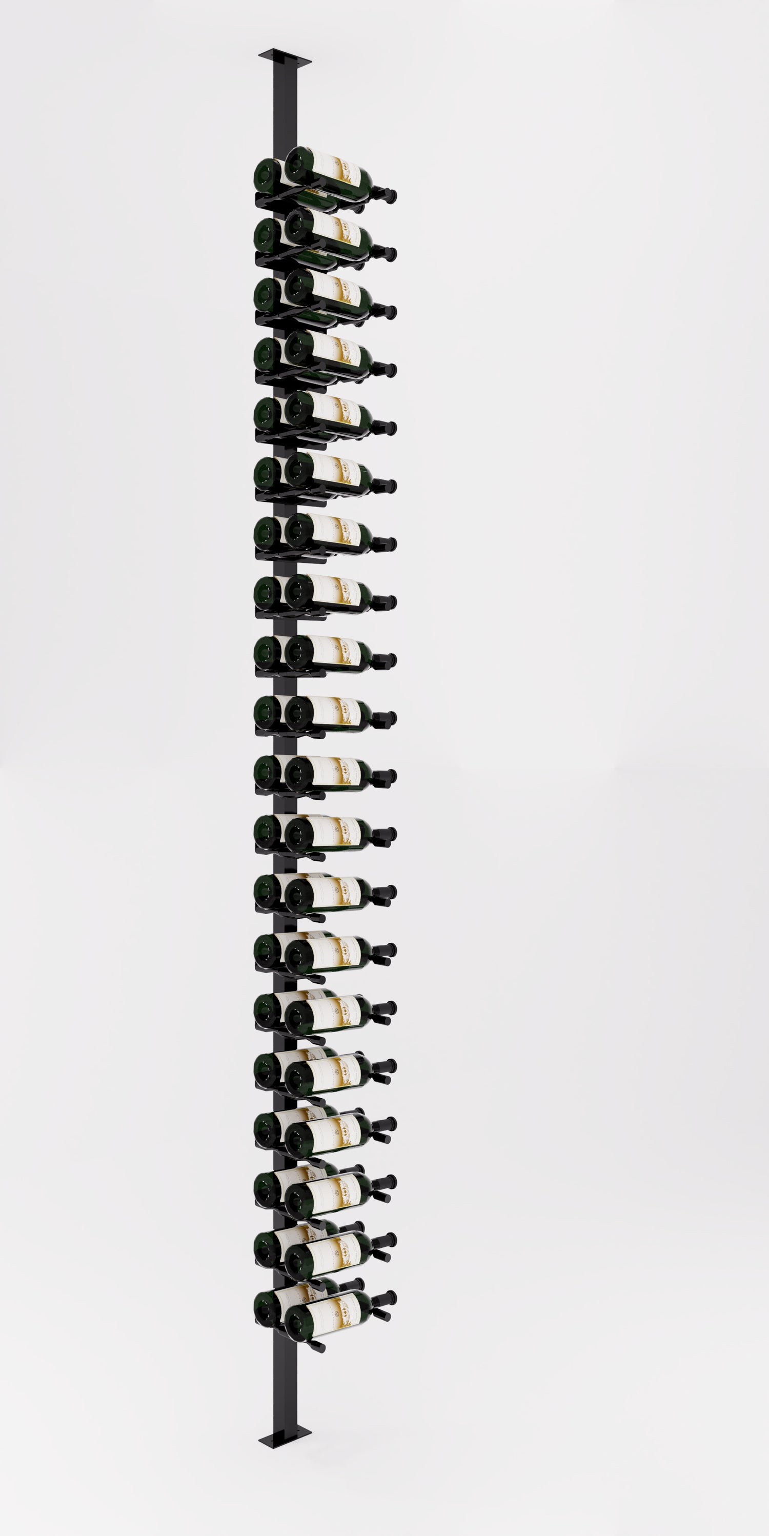 VintageView Vino Pins Post Kit: Single-Sided Label Forward Floating Wine Rack (20-60 bottles)