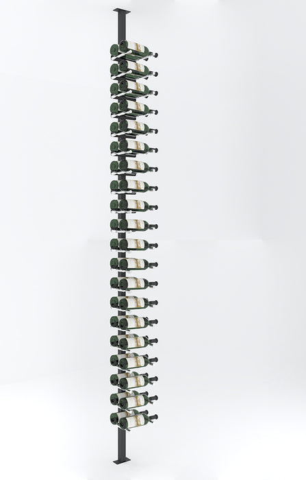 VintageView Vino Pins Post Kit: Single-Sided Label Forward Floating Wine Rack (20-60 bottles)