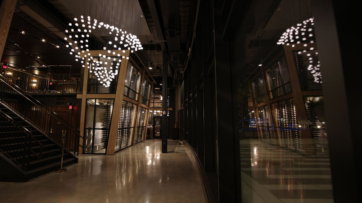 VintageView Two-Sided Floating Wine Rack Kit (42-84 Bottles)