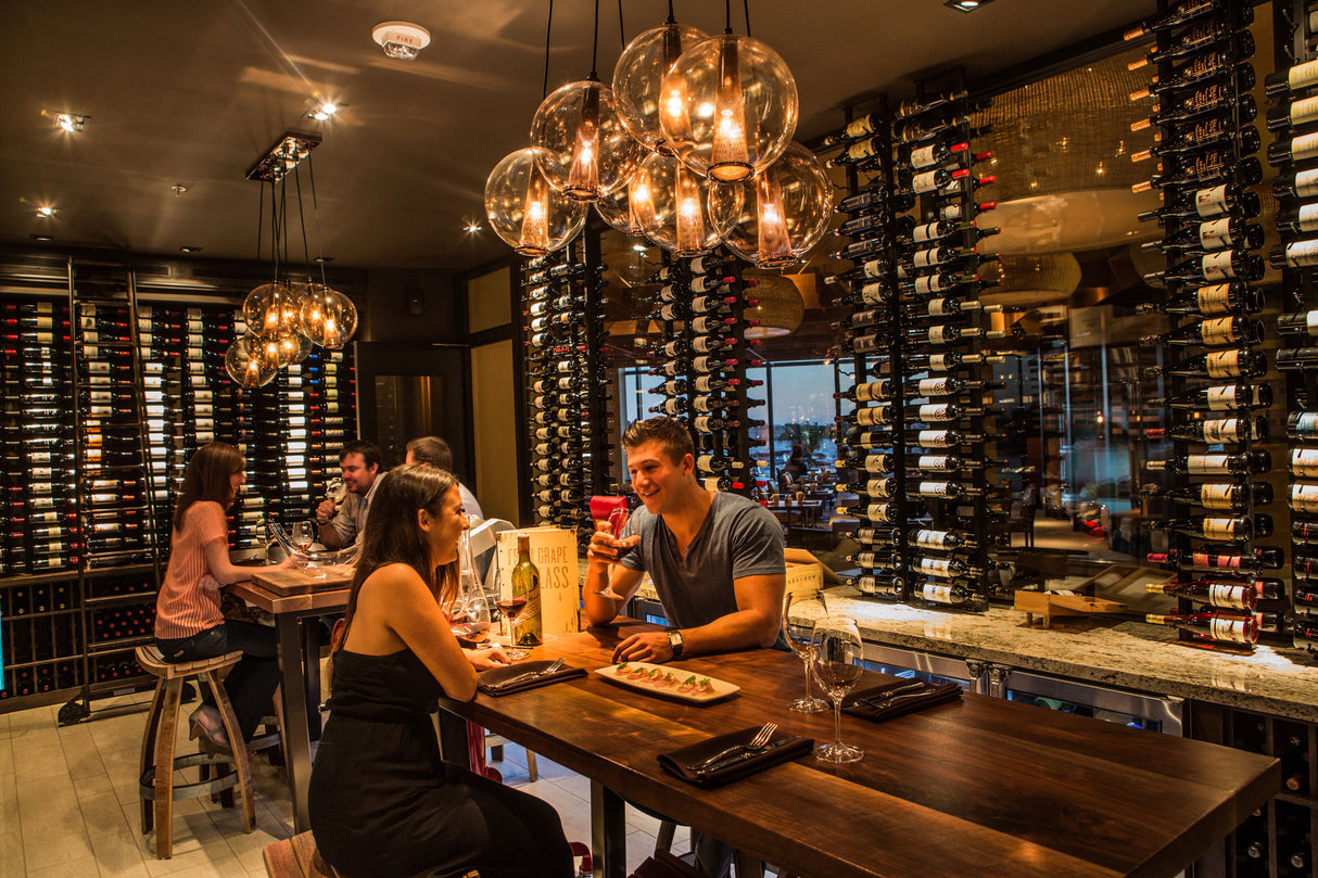 VintageView Two-Sided Floating Wine Rack Kit (42-84 Bottles)