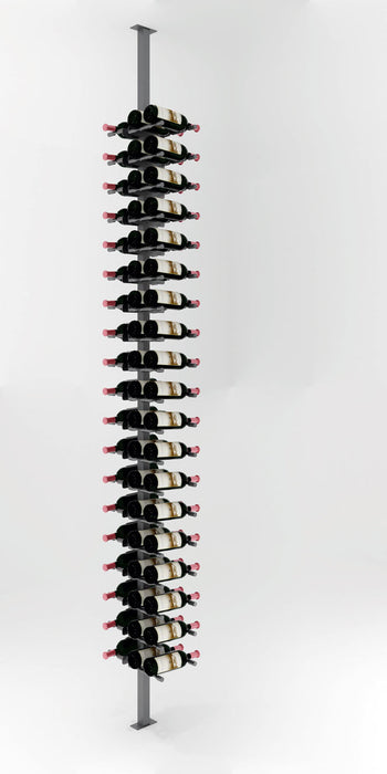 VintageView Vino Pins Post Kit: Two-Sided Label Forward Floating Wine Rack (40-80 bottles)
