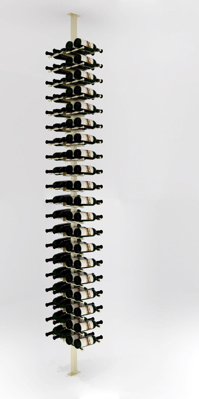 VintageView Vino Pins Post Kit: Two-Sided Label Forward Floating Wine Rack (40-80 bottles)