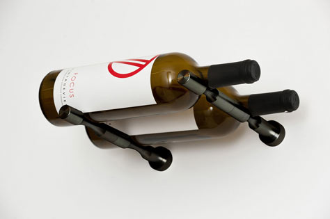 VintageView Vino Pins Wall Mounted Metal Wine Rack Kit (2 Bottles)